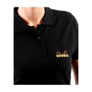 Rhodia Rhodia Poloshirt Damen Schwarz M
