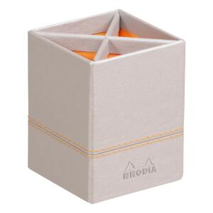 Rhodia Rhodia Stifteköcher 8x8x11 silber