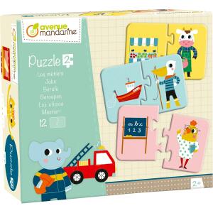 Avenue Mandarine Puzzle 2-teilig, Berufe
