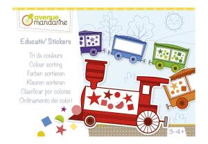 Clairefontaine Kreativset Sticker, Farben sortiert