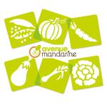 Avenue Mandarine Set 6 Schablonen Gemüse