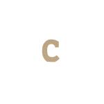 Clairefontaine Buchstabe C Kraft 20cm