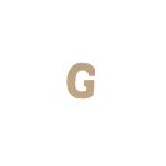 Clairefontaine Buchstabe G Kraft 20cm