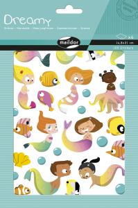 Clairefontaine Dreamy, 6Bg 14,8x21, Meerjungfrau