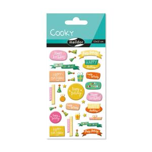 Clairefontaine Cooky, 1Bg 7,5x12cm, Happy Birthday