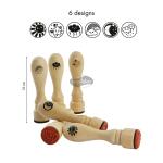Maildor Set mit 6 Holzstempeln Wetter
