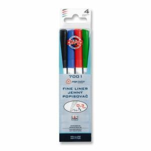 KOH Fineliner 0,3 mm Spitze 4er