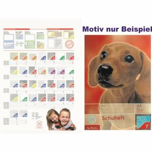 HLZ Schulheft A4 16 Bl Lineatur 40 kariert 5 x 5 mm