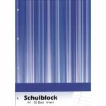 PVP Schulblock 4fach Loch u Rand A4 liniert 50 Blatt 70...