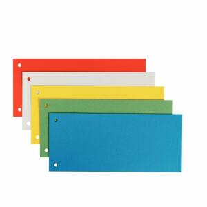 PVP Trennstreifen 10,5 x 24 cm gelocht - im 50er Pack