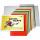 UHL Bastelmappe A4 - 20 Blatt farbiges Papier / Karton