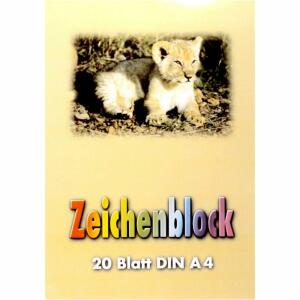 UHL Zeichenblock A4 100 g/m² - 20 Blatt, kopfgeleimt
