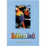 UHL Zeichenblock A3 100 g/m² - 10 Blatt , kopfgeleimt