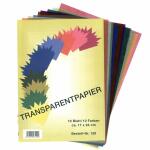 UHL Transparentpapier farbig 10 Blatt - 17 cm x 24 cm