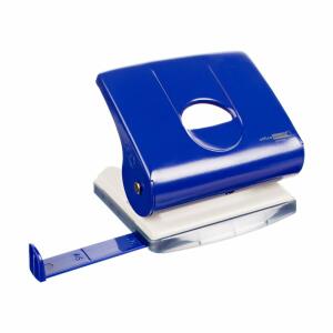 MAG-O Bürolocher mit Ansatzschiene für bis zu 25 Blatt blau