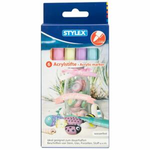STY Acrylmalstifte Pastellfarben 6er
