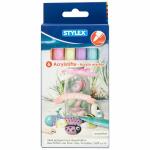STY Acrylmalstifte Pastellfarben 6er