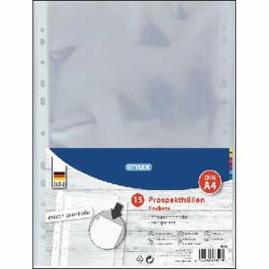 STY Prospekthüllen PP A5 glasklar extra stark 15er Pack
