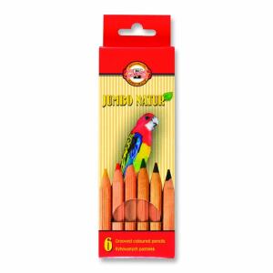 KOH Buntstifte Schule Natur Jumbo 6er