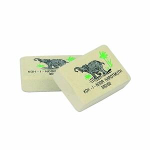 KOH Radiergummi Klassisch eckig weiß mit Aufdruck 60er Pack