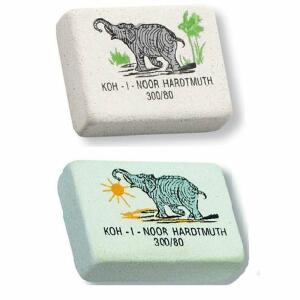 KOH Radiergummi Klassisch eckig weiß mit Aufdruck 80er Pack