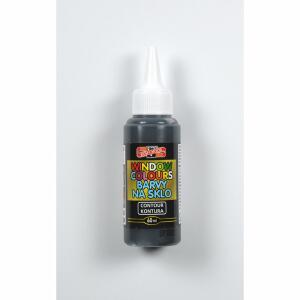 KOH Fenstermalfarbe 60 ml Glasmalfarbe - Black Contour