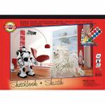 KOH Zeichenkarton A3 Skizzenblock Quer - 10 Blatt , 180...