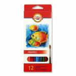 KOH Buntstifte Schule Fisch Aquarell 12er