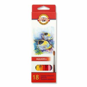 KOH Buntstifte Schule Fisch Aquarell 18er