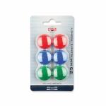 KOH Magnete D = 25 mm farbig 6er Blister