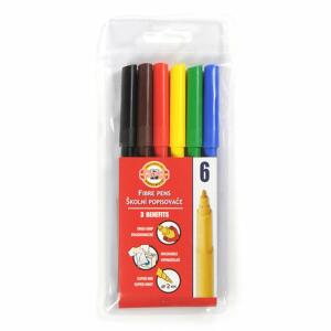 KOH Fasermaler Fisch 2 mm Spitze 6er PP-Hülle