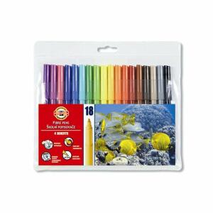 KOH Fasermaler Fisch 2 mm Spitze 18er PP-Hülle