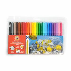 KOH Fasermaler Fisch 2 mm Spitze 24er PP-Hülle