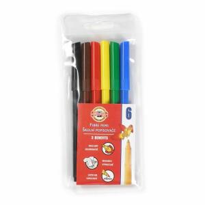 KOH Fasermaler Dschungel 2 mm Spitze 6er PP-Hülle