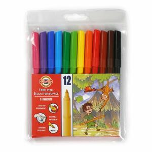 KOH Fasermaler Dschungel 2 mm Spitze 12er PP-Hülle