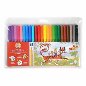KOH Fasermaler Dschungel 2 mm Spitze 24er PP-Hülle