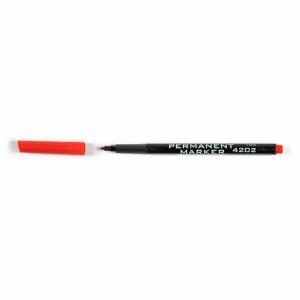 KOH Marker Permanent 4202 Rundspitze 1-2 mm rot