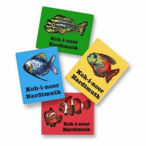 KOH Radiergummi Plastisch Fish sortiert 27er Pack