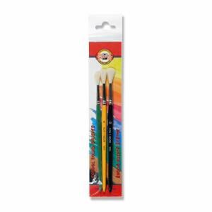 KOH Pinsel GOAT Ziegenhaar Schule rund 3erSet Gr. 6+8+10