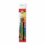 KOH Pinsel GOAT Ziegenhaar Schule rund 3erSet Gr. 6+8+10