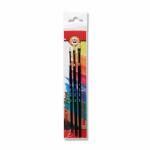KOH Pinsel BRISTLE Borsten flach 3er Set Gr. 2+4+6