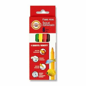 KOH Fasermaler Fisch 2 mm Spitze 6er Papp-Etui