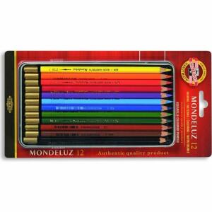 KOH Buntstifte Aquarell Mondeluz 12er Metalletui Blister