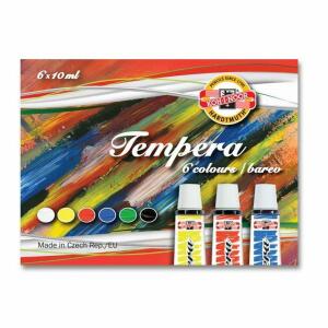 KOH Temperafarben 6er Set - 10ml Schulmalfarben