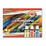 KOH Temperafarben 6er Set - 10ml Schulmalfarben