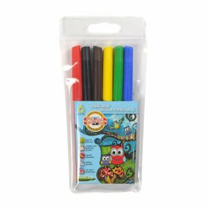 KOH Fasermaler Eule 2 mm Spitze 6er PP-Hülle