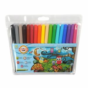 KOH Fasermaler Eule 2 mm Spitze 18er PP-Hülle