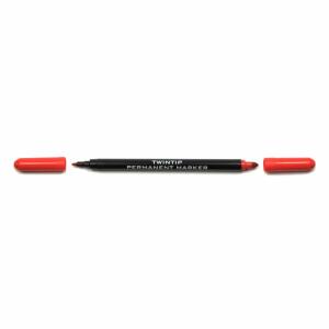 KOH Marker Permanent TWIN Rundspitze 1-3 mm rot