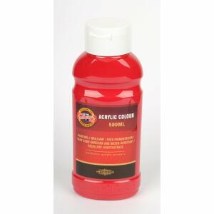 KOH Acrylfarbe 500 ml Flasche dark red