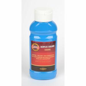 KOH Acrylfarbe 500 ml Flasche light blue